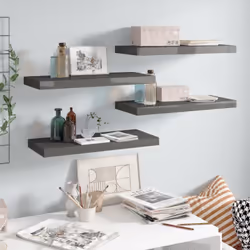 Questo set di 4 eleganti mensole da parete è pensato per essere il punto focale della tua casa. Con un sistema di montaggio i ...