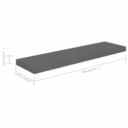 VidaXL 323796 scaffale MDF, Metallo Grigio - Vista aggiuntiva 7