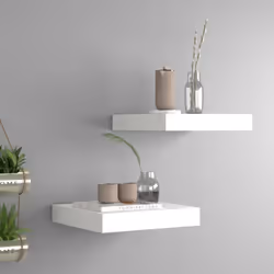 Questo set di 2 eleganti mensole da parete è pensato per essere il punto focale della tua casa. Con un sistema di montaggio i ...
