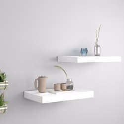 Questo set di 2 eleganti mensole da parete è pensato per essere il punto focale della tua casa. Con un sistema di montaggio i ...