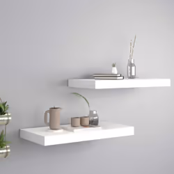 Questo set di 2 eleganti mensole da parete è pensato per essere il punto focale della tua casa. Con un sistema di montaggio i ...