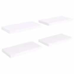 vidaXL Scaffali a Parete 4 pz Bianchi 50x23x3,8 cm in MDF - Vista aggiuntiva 2