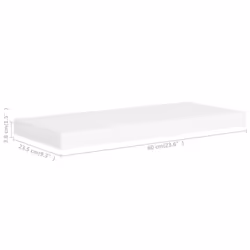 VidaXL 323811 scaffale MDF, Metallo Bianco - Vista aggiuntiva 6