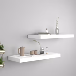 Questo set di 2 eleganti mensole da parete è pensato per essere il punto focale della tua casa. Con un sistema di montaggio i ...