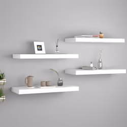 Questo set di 4 eleganti mensole da parete è pensato per essere il punto focale della tua casa. Con un sistema di montaggio i ...