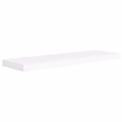 vidaXL Scaffali a Parete 2 pz Bianchi 80x23,5x3,8 cm in MDF - Vista aggiuntiva 3