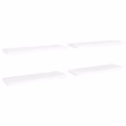 vidaXL Scaffali a Parete 4 pz Bianchi 80x23,5x3,8 cm in MDF - Vista aggiuntiva 2
