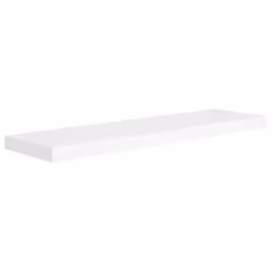 vidaXL Scaffali a Parete 2 pz Bianchi 90x23,5x3,8 cm in MDF - Vista aggiuntiva 3