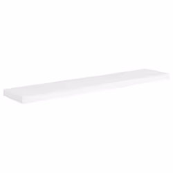 vidaXL Scaffali a Parete 2 pz Bianchi 120x23,5x3,8 cm in MDF - Vista aggiuntiva 3