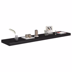VidaXL 323842 scaffale MDF, Metallo Nero - Vista aggiuntiva 4