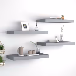 Questo set di 4 eleganti mensole da parete è pensato per essere il punto focale della tua casa. Con un sistema di montaggio i ...
