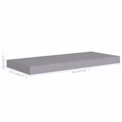 VidaXL 323853 scaffale MDF, Metallo Grigio - Vista aggiuntiva 5