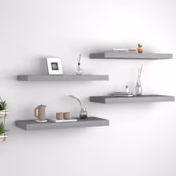 Questo set di 4 eleganti mensole da parete è pensato per essere il punto focale della tua casa. Con un sistema di montaggio i ...