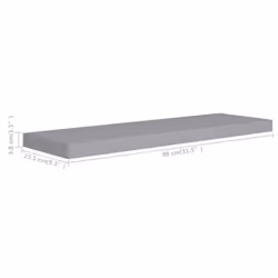 VidaXL 323856 scaffale MDF, Metallo Grigio - Vista aggiuntiva 4