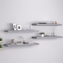 Questo set di 4 eleganti mensole da parete è pensato per essere il punto focale della tua casa. Con un sistema di montaggio i ...