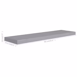 VidaXL 323859 scaffale MDF, Metallo Grigio - Vista aggiuntiva 5
