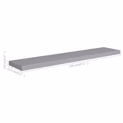 VidaXL 323863 scaffale MDF, Metallo Grigio - Vista aggiuntiva 7