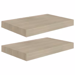 Scaffali a Parete 2 pz Rovere 40x23x3,8 cm in MDFcod mxl 79634 - Vista aggiuntiva 2