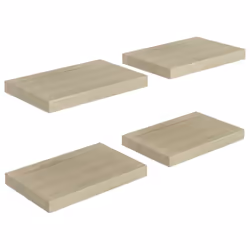 vidaXL Scaffali a Parete 4 pz Rovere 40x23x3,8 cm in MDF - Vista aggiuntiva 2