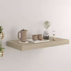 VidaXL 323871 scaffale MDF, Metallo Quercia