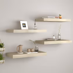 Questo set di 4 eleganti mensole da parete è pensato per essere il punto focale della tua casa. Con un sistema di montaggio i ...