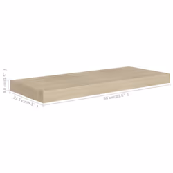 VidaXL 323874 scaffale MDF, Metallo Quercia - Vista aggiuntiva 6