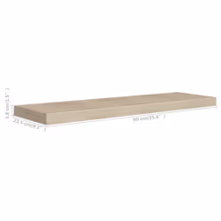 VidaXL 323880 scaffale MDF, Metallo Quercia - Vista aggiuntiva 7