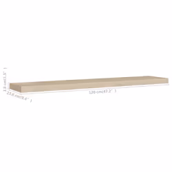 VidaXL 323883 scaffale MDF, Metallo Quercia - Vista aggiuntiva 6
