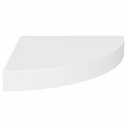vidaXL Scaffali Angolari a Parete 4 pz Bianchi 25x25x3,8 cm in MDF - Vista aggiuntiva 3