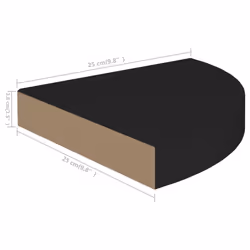 VidaXL 323898 scaffale MDF, Metallo Nero - Vista aggiuntiva 6