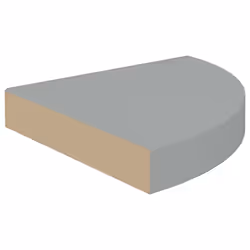 vidaXL Scaffale Angolare a Parete Grigio 25x25x3,8 cm in MDF - Vista aggiuntiva 3
