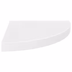 vidaXL 323909  Floating Corner Shelves 4 pcs High Gloss White 35x35x3,8 cm MDF - Vista aggiuntiva 3