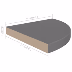 VidaXL 323914 scaffale MDF, Metallo Grigio - Vista aggiuntiva 7
