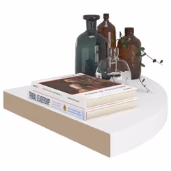 VidaXL 323917 scaffale MDF, Metallo Bianco - Vista aggiuntiva 6