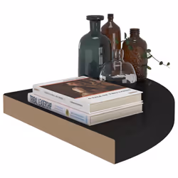 VidaXL 323919 scaffale MDF, Metallo Nero - Vista aggiuntiva 4