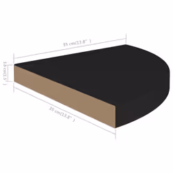 VidaXL 323919 scaffale MDF, Metallo Nero - Vista aggiuntiva 5