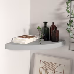 Questo elegante scaffale angolare è ideale per esporre i vostri libri preferiti, decorazioni, foto, premi, ecc. Questo scaffa ...