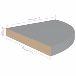 VidaXL 323923 scaffale MDF, Metallo Grigio - Vista aggiuntiva 7