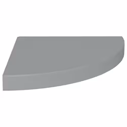 vidaXL Scaffali Angolari a Parete 4 pz Grigi 35x35x3,8 cm in MDF - Vista aggiuntiva 3