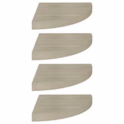 vidaXL Scaffali Angolari a Parete 4 pz Rovere 35x35x3,8 cm in MDF - Vista aggiuntiva 2