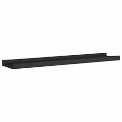 vidaXL Mensole con Sporgenza 2 pz Nere 60x9x3 cm MDF - Vista aggiuntiva 3