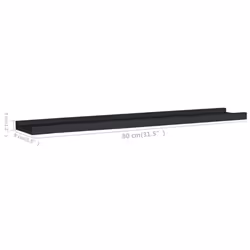 VidaXL 323933 scaffale MDF Nero - Vista aggiuntiva 7