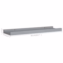 VidaXL 323934 scaffale MDF Grigio - Vista aggiuntiva 8