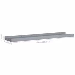 VidaXL 323935 scaffale MDF Grigio - Vista aggiuntiva 6