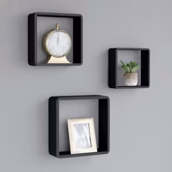 VidaXL 323953 scaffale MDF Nero