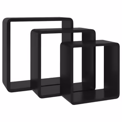 VidaXL 323953 scaffale MDF Nero - Vista aggiuntiva 4