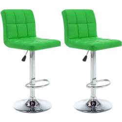 Vidaxl - Sgabelli da Bar 2 pz Verdi in Similpelle 305280