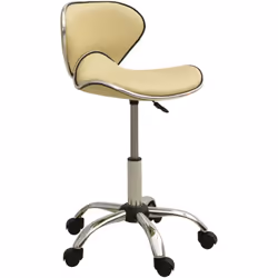 Colore: Crema Materiale: Similpelle (60% poliuretano, 30% poliestere, 10% cotone), acciaio cromato Materiale dell'imbottitura ...