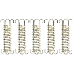 Fermi a Molla per Vela Parasole 5 pz in Acciaio Inox Vidaxl 52547