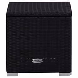 VidaXL 310226 sedia da esterno Salone Seduta imbottita Poliestere, Rattan sintetico, Acciaio Nero, Rosso - Vista aggiuntiva 8